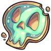 Crumbly Skull Cookie